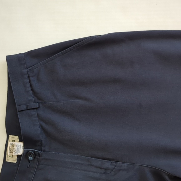 L.L. Bean Original Fit Cotton Twill Pants 14P Navy Blue - Picture 14 of 14